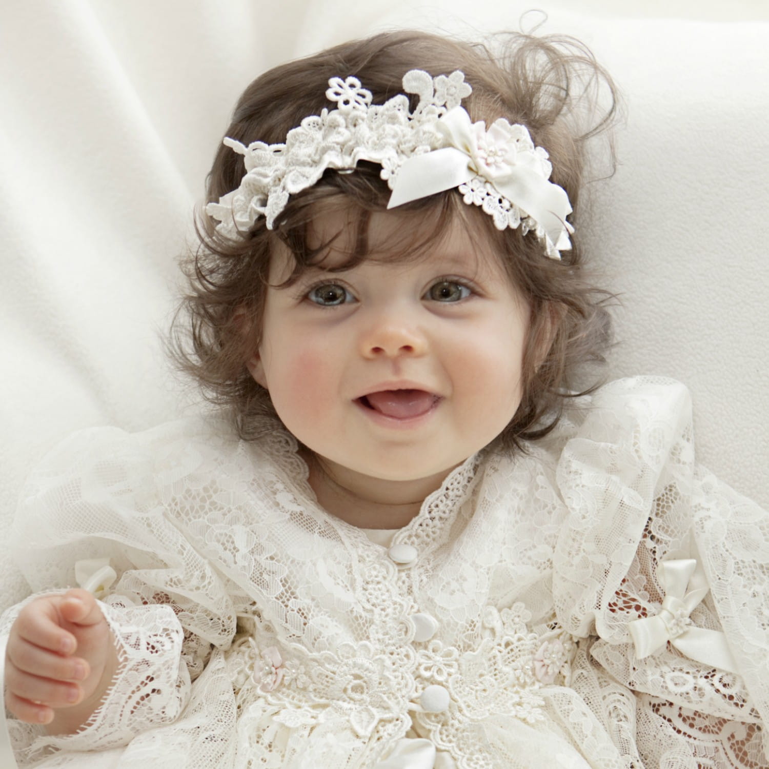 Adore Baby Silk Christening headbands