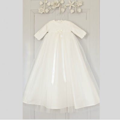 Lisa Silk and lace Christening Gown