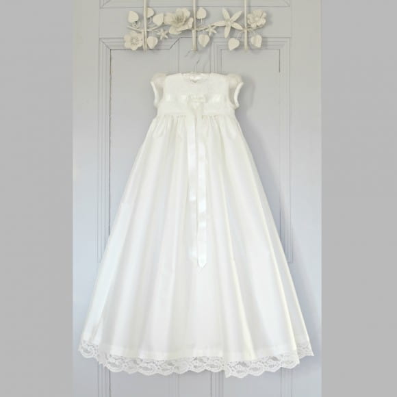 silk baptism gown