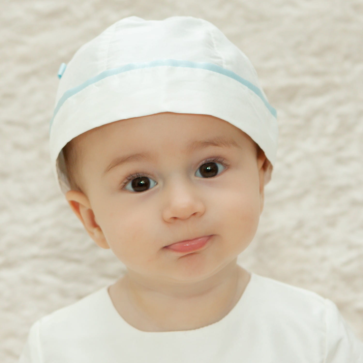 Baptism sales bonnet boy