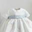 Echo silk Christening gown front detail