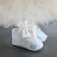 Boys Silk Christening booties