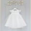 Duchesse satin christening dress