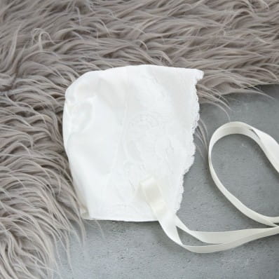 Ivory Christening bonnet