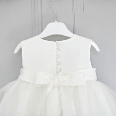 Harper satin and tulle blessing dress