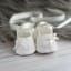 Mila Silk and lace Christening booties