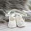 Mila Silk and lace Christening booties