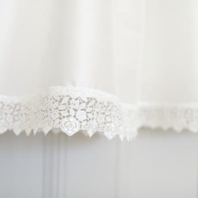 Isla Christening gown hem detail