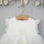 Silk, lace and tulle baptism dress for girls