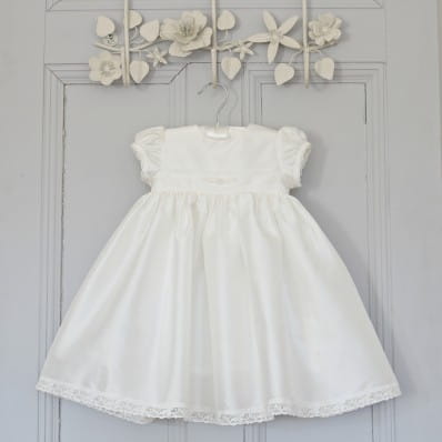 Silk Baptism Dress - Clara