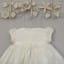 Beautiful silk christening gown with lace