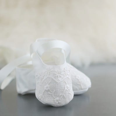 Christening booties