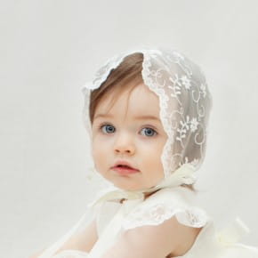 Ava Sheer Lace Bonnet