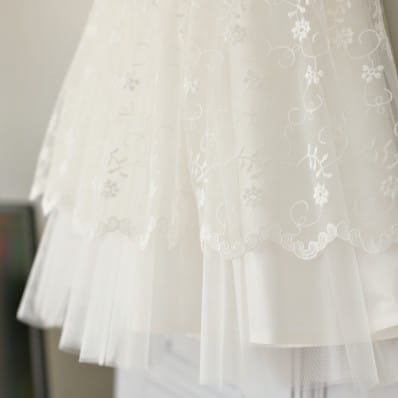 Ava Christening Gown - Lace Detail