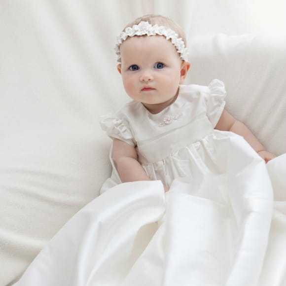 silk christening dresses for baby girl