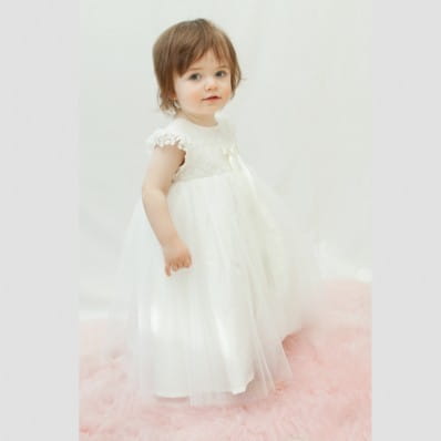 silk christening dress