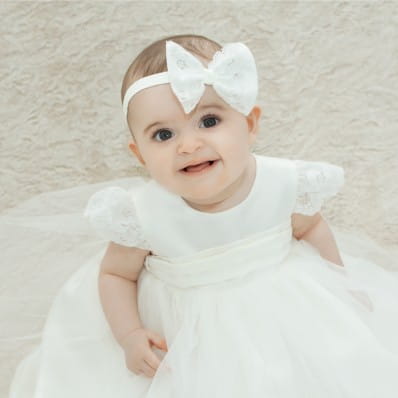 Satin Christening Dress