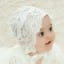 Holly Sheer Lace Christening Bonnet