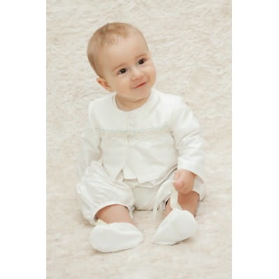 Oliver and Vienna Silk Christening Jacket