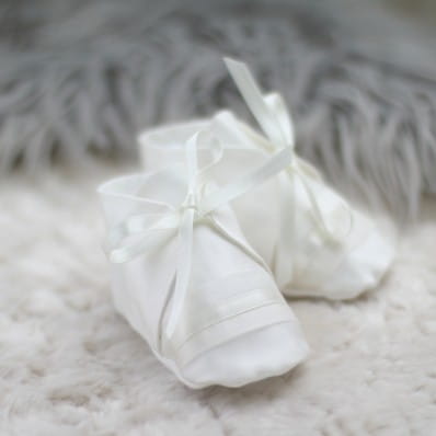 Boys Christening booties