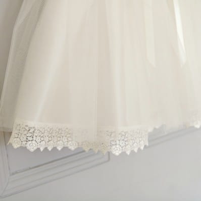 hem detail - Evelyn Christening Dress