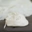 silk and lace christening booties