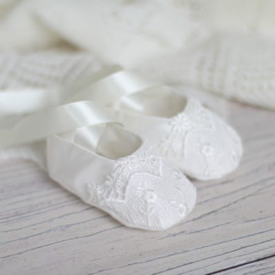 Christening booties