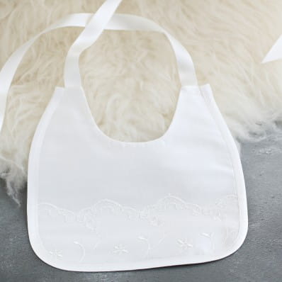 Ava Christening Bib