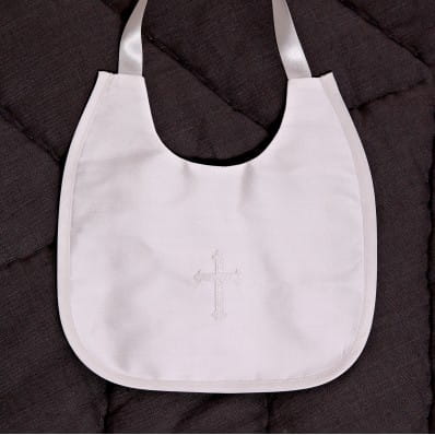 Silk Bib with Cross