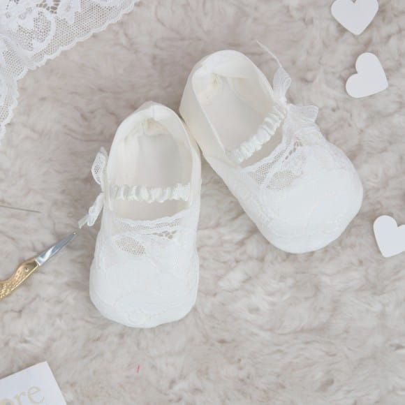 baby christening booties