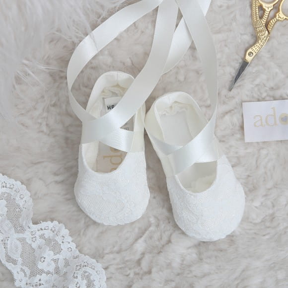 baptism booties girl