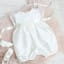 Ava Christening Romper with headband and booties