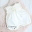 Lucy Christening Romper - ivory