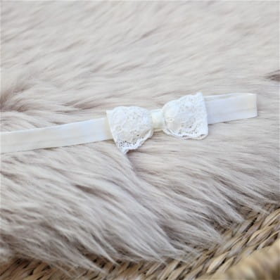 Rose Christening headband