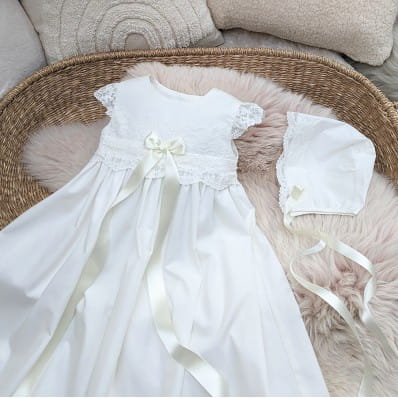 Cotton baptism gown