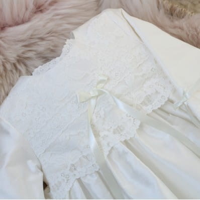 Rose Long Sleeved Christening Gown