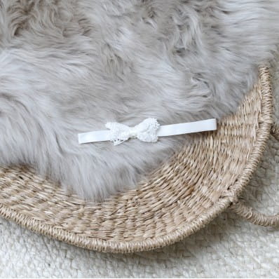 Lola Christening headband