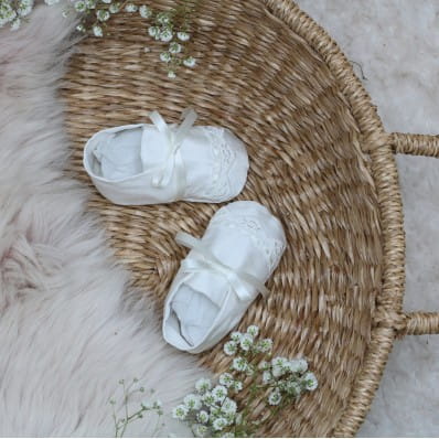 Oliver Baptism Booties