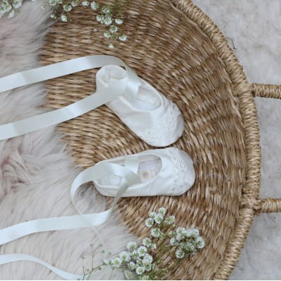 Christening booties