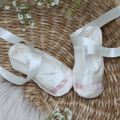 SILK CHRISTENING BOOTIES