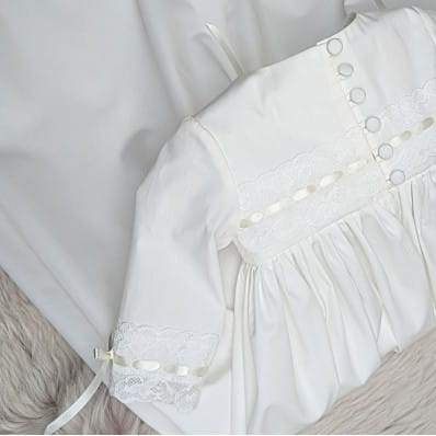 Vivienne Cotton and Lace Christening gown