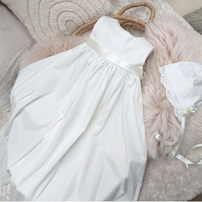 Serenity Cotton Christening gown