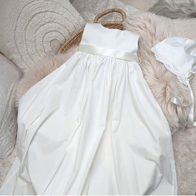Serenity Cotton Christening gown