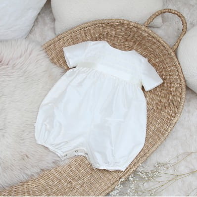 Venice boys christening romper