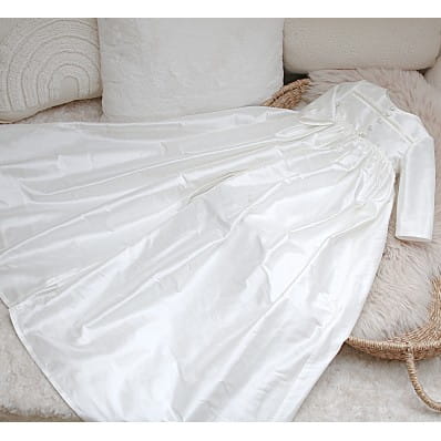 Silk Unisex Christening Gown Coat