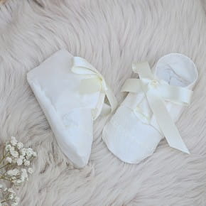 Venice Christening Booties