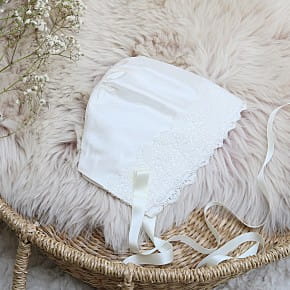Olivia Silk and Lace Bonnet