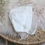 Echo silk Christening bonnet - ivory