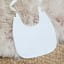 Plain Silk Christening Bib