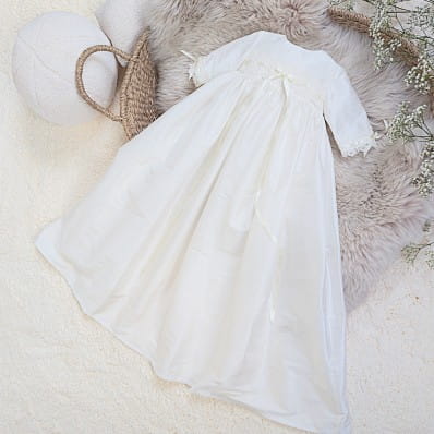 Silk Christening Gown | Adore Baby